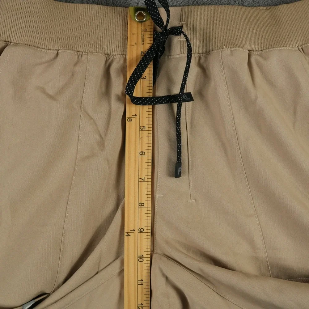 Fabletics All-Shift Scrub Jogger Mens M Beige Cargo Elastic‎ Waist Stretch Medic